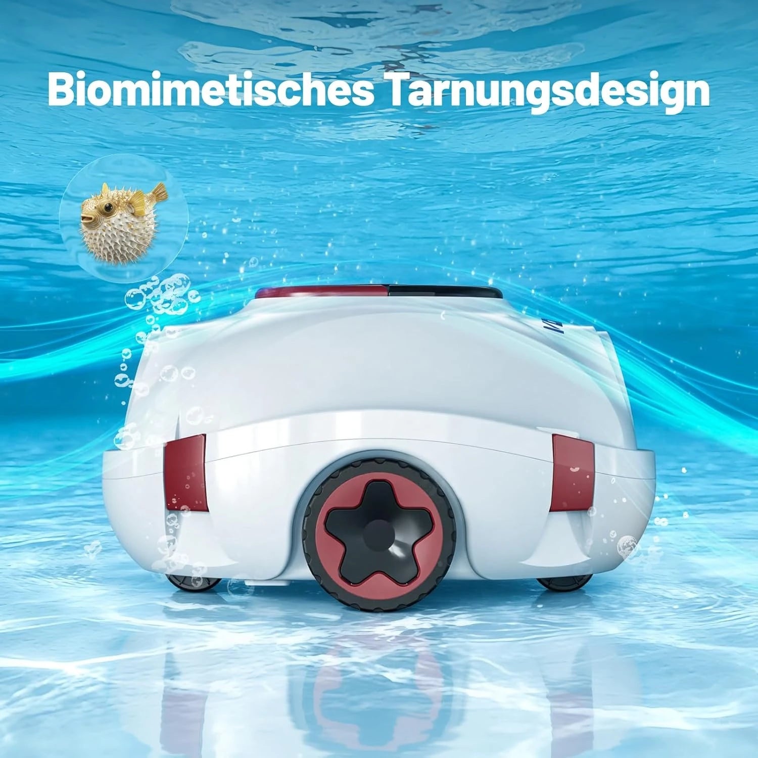 VONKO P10 cordless pool cleaner with powerful suction for pool floor cleaning