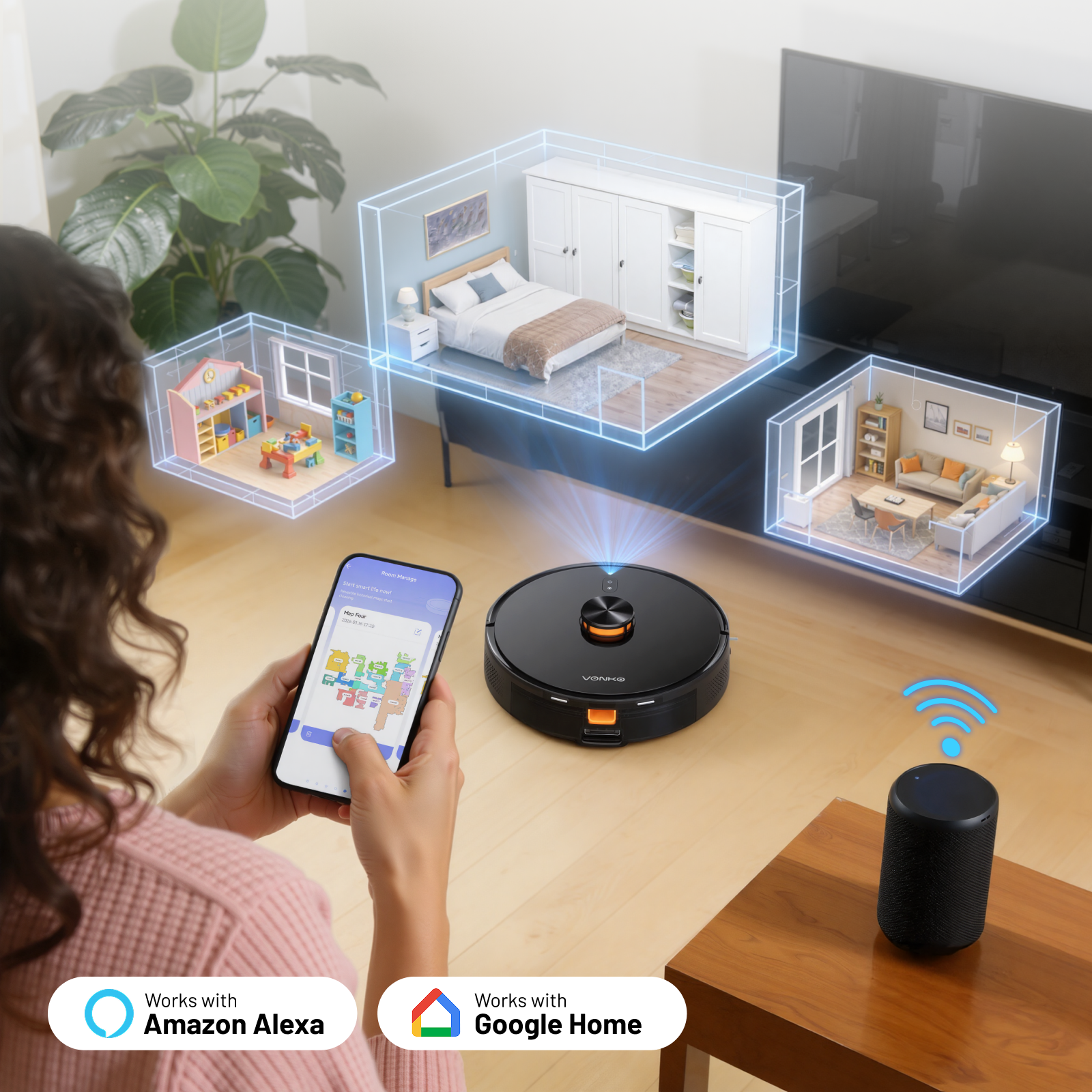 Smart App & Voice Control