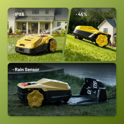 VONKO M200 smart robot lawn mower with mobile app control for scheduling and mowing management