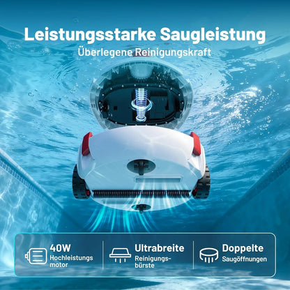 VONKO P10 pool cleaning robot with streamlined design for underwater movement